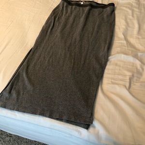 Gray fitted Midi Skirt from Gap